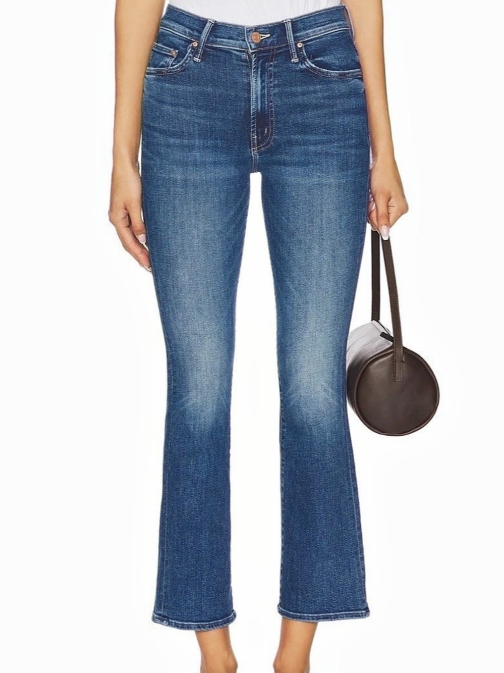 Mother The Insider Flood Jeans in Blue NWT